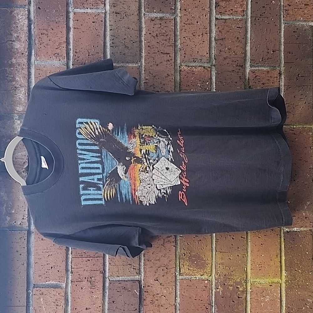 Deadwood Eagel Graphic Tee, Large, Black